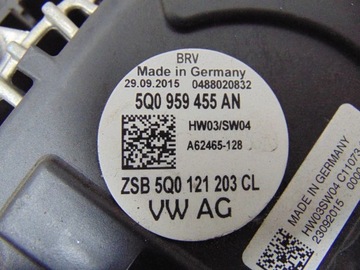 ВЕНТИЛЯТОР РАДИАТОРА SUPERB GOLF TOURAN OCTAVIA 5Q0959455AN