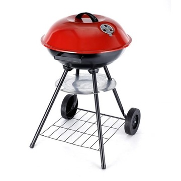 GRILL WĘGLOWY TURYSTYCZNY PIKNIKOWY Z POKRYWĄ BBQ
