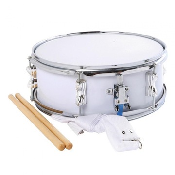 13-calowy werbel przenośne instrumenty muzyczne dla dzieci i młodzieży, białe