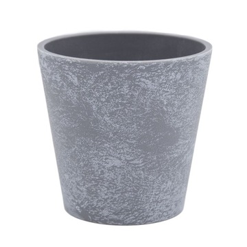 Osłonka plastikowa Ø9cm doniczka CLOUD szara