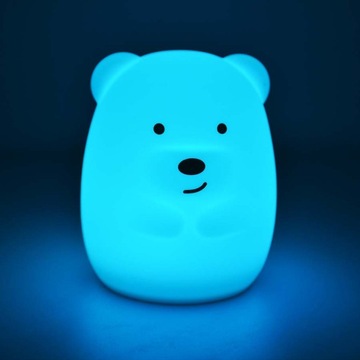 СВЕТОДИОДНАЯ ЛАМПА МЕДВЕДЬ ДЛЯ РЕБЕНКА С ПУЛЬТОМ USB