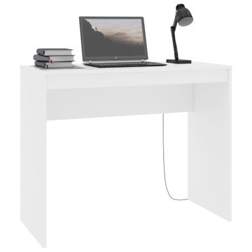 Biurko prostokątny vidaXL 90 x 40 x 72 cm biały