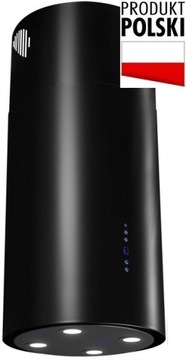 Okap wyspowy Toflesz Baltic LUX BK mat 40cm., 700m3/h