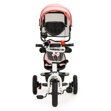 Трехколесный велосипед с поворотной крышей, прочными резиновыми колесами ECOTOYS.