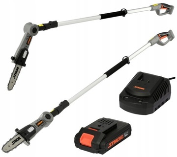АККУМУЛЯТОРНАЯ ТЕЛЕСКОПИЧЕСКАЯ ПИЛА STHOR 20 В 20 СМ + СТРЕЛА 2 Ач