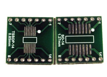Płytka adapter SOP14 TSSOP14 do DIP14 2szt