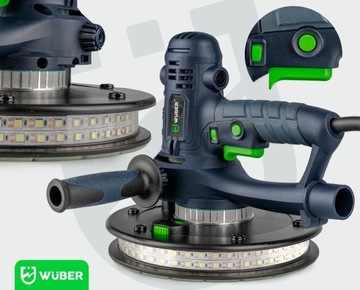 ШЛИФОВАЛЬНАЯ ШЛИФОВКА ДЛЯ ШТУКАТУРКИ, 180ММ, СЕТЕВАЯ, СО СВЕТОДИОДНОЙ ЛЕНТОЙ + 6 БУМАГ