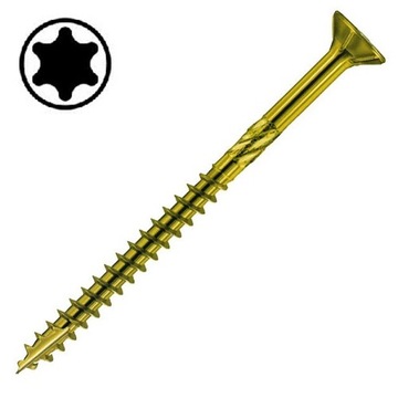 Шурупы столярные по дереву 4х80 КОНУСНЫЕ 100 шт.