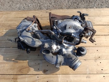 BMW F30 F10 F15 N57D30B N57 3.5D BI TURBO TURBOSPRĘŻARKI KOMPLET 313KM
