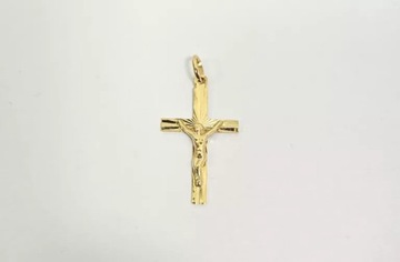 ZŁOTA ZAWIESZKA KRZYŻ 585 1,1 G 3 CM