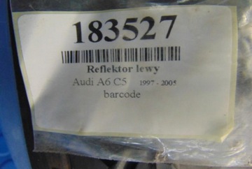 AUDI A6 C5 SVĚTLOMET LEVÝ