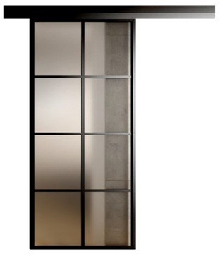Drzwi Szklane Przesuwne System 85 Satyna 8A