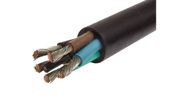 Przewód okrągły linka, izolacja gumowa H07RN-F(OnPd ) 5x6 Elektrokabel 1 MB