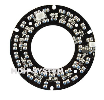 OŚWIETLACZ IR DO 40 m REFLEKTOR PODCZERWIENI 63 mm 42 DIODY