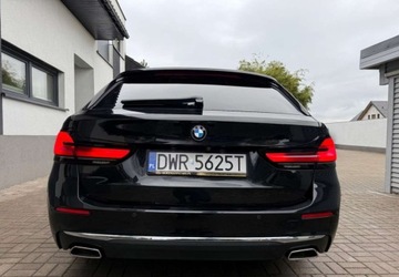 BMW Seria 5 G30-G31 Touring Facelifting 2.0 520d 190KM 2021 BMW Seria 5 520d Luxury Line KAMERA AMBIENTE serwisowany Bezwypadkowy, zdjęcie 14