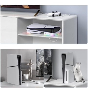 ОХЛАЖДАЮЩАЯ ПОДСТАВКА RGB ЗАРЯДНАЯ СТАНЦИЯ ГОРИЗОНТАЛЬНАЯ ПОДСТАВКА ДЛЯ PS5