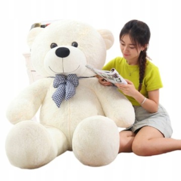 DUŻY PLUSZOWY MIŚ BIAŁY TEDBI 60CM WIELKI MISIEK