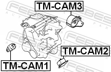 FEBEST TM-CAM3 LOŽISKO MOTORU