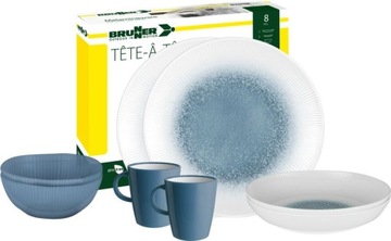 Zestaw obiadowy z melaminy Meteore 8szt Brunner