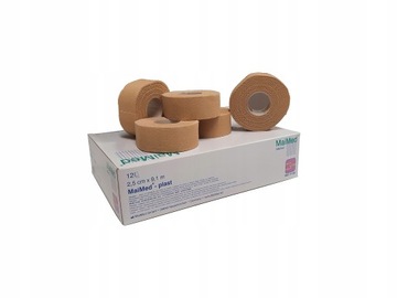 PLASTER PRZYLEPIEC TKANINOWY 2,5 cm x 9,1 m 12 szt