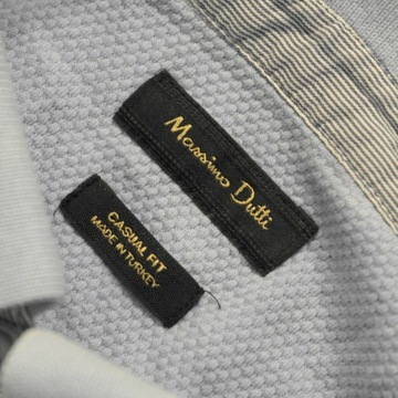 MASSIMO DUTTI _ ŚWIETNA KOSZULKA POLO Z LOGO _ XXL