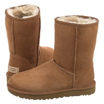 Buty Kozaki Zimowe Damskie Obuwie UGG Classic Short II Chestnut