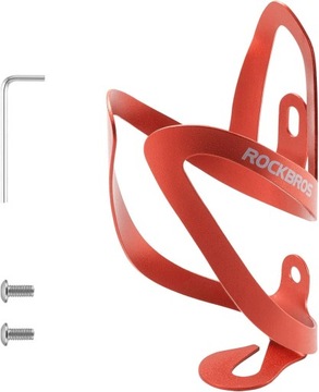 ROCKBROS koszyk na bidon do roweru uchwyt na butelkę aluminiowy czerwony