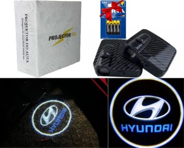 2w1 LED LOGO ŚWIATŁO PROJEKTOR DO DRZWI AUTA HYUNDAI + GRATIS