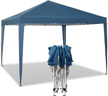 PAWILON OGRODOWY UV50+ Pop-Up PE niebieski 3x3x2,5