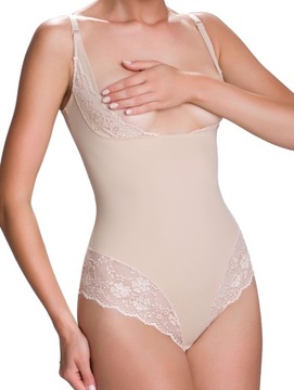 Body wyszczuplające Vanilia Eldar beżowe XL