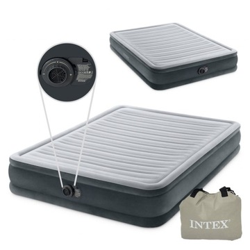 ВОЗДУШНЫЙ МАТРАС 203X152X33 СО ВСТРОЕННЫМ ЭЛЕКТРОНАСОСОМ INTEX 67770ND