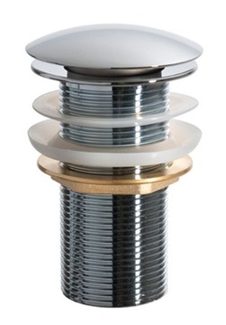 Korek umywalkowy 62 mm bez przelewu, 5/4 '' chrom