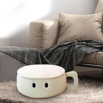 Подушка в форме чашки Скандинавская плюшевая подушка Декоративная подушка с узлом фиолетового цвета