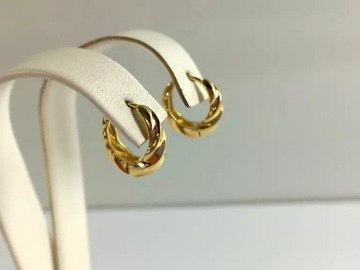 ПОЗОЛОЧЕННЫЕ СТАЛЬНЫЕ СЕРЬГИ С ЗАКРЫТЫМИ ПОДШИПНИКАМИ