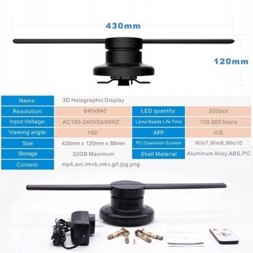 3D светодиодное освещение Рекламная голограмма реклама в 3D