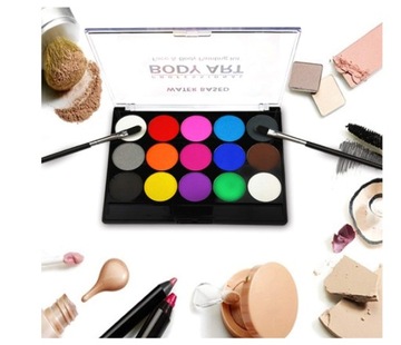 ПРЕМИУМ КРАСКИ ДЛЯ ПОКРАСКИ ЛИЦА И ТЕЛА, 15 ЦВЕТОВ. МОЮЩИЕСЯ ДЕТИ