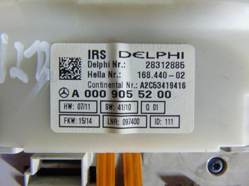 LAMPA OSVĚTLENÍ KABINY W212 FACELIFT A2129067902