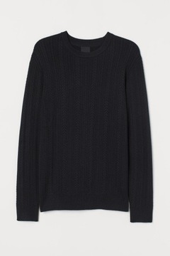 H&M Sweter w warkoczowy splot rozm.XS