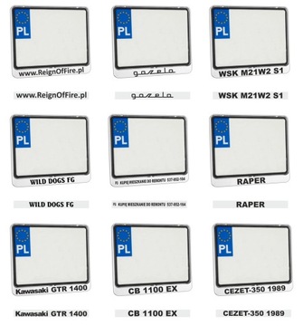 Мотоциклетная пластина хромированная рамка с надписью логотипа