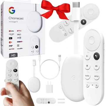 ODTWARZACZ MULTIMEDIALNY GOOGLE CHROMECAST 4 SMART TV PILOT WiFi