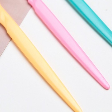 Нож-триммер, бритва для бровей, разноцветные лезвия 3 шт.