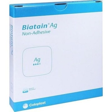 Biatain Ag Non Adhesive 15x15cm 1szt nieprzylepny opatrunek piankowy