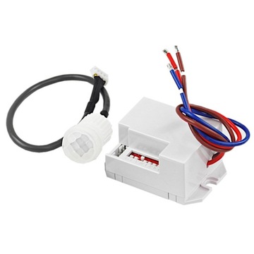 Czujnik ruchu zmierzchu LED sensor mini sonda PIR z kablem 230V