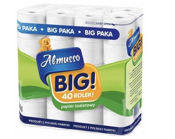 PAPIER TOALETOWY ALMUSSO BIG 3 WARSTWY 40 ROLEK