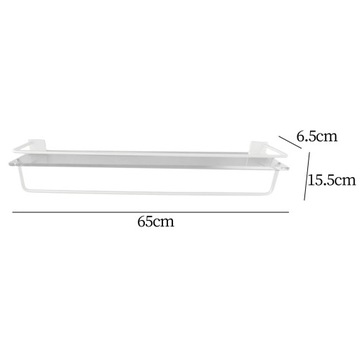 Плавающая полка для ванной комнаты Настенные подвесные полки для спальни белые 60 см