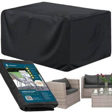 Крышка для садовой мебели Столы Стулья Черный водонепроницаемый 245 см брезента
