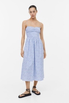 H&M sukienka z elastycznym marszczeniem - M