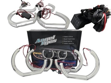 Křišťálově Bílé Led Kroužky Bmw F30 F31 E90 E91 E92 E93 E82 E60 M5 M4 M3 Drl