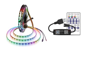 TAŚMA CYFROWA RGB MAGIC 5050 WS2812B ZESTAW 250 CM