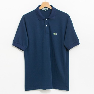 Lacoste VINTAGE granatowa koszulka polo polówka rozmiar M/L